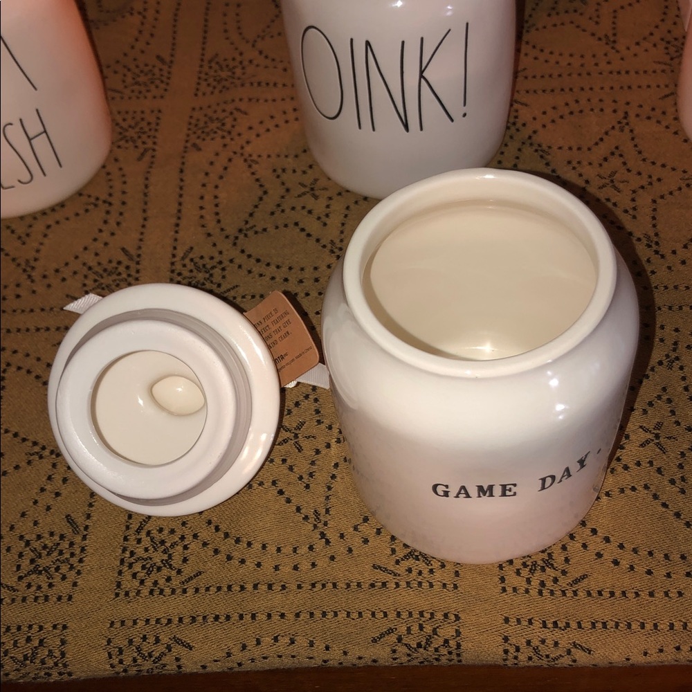 Rae Dunn GAME DAY Baby Canister (Football On Lid) - Picture 6 of 9